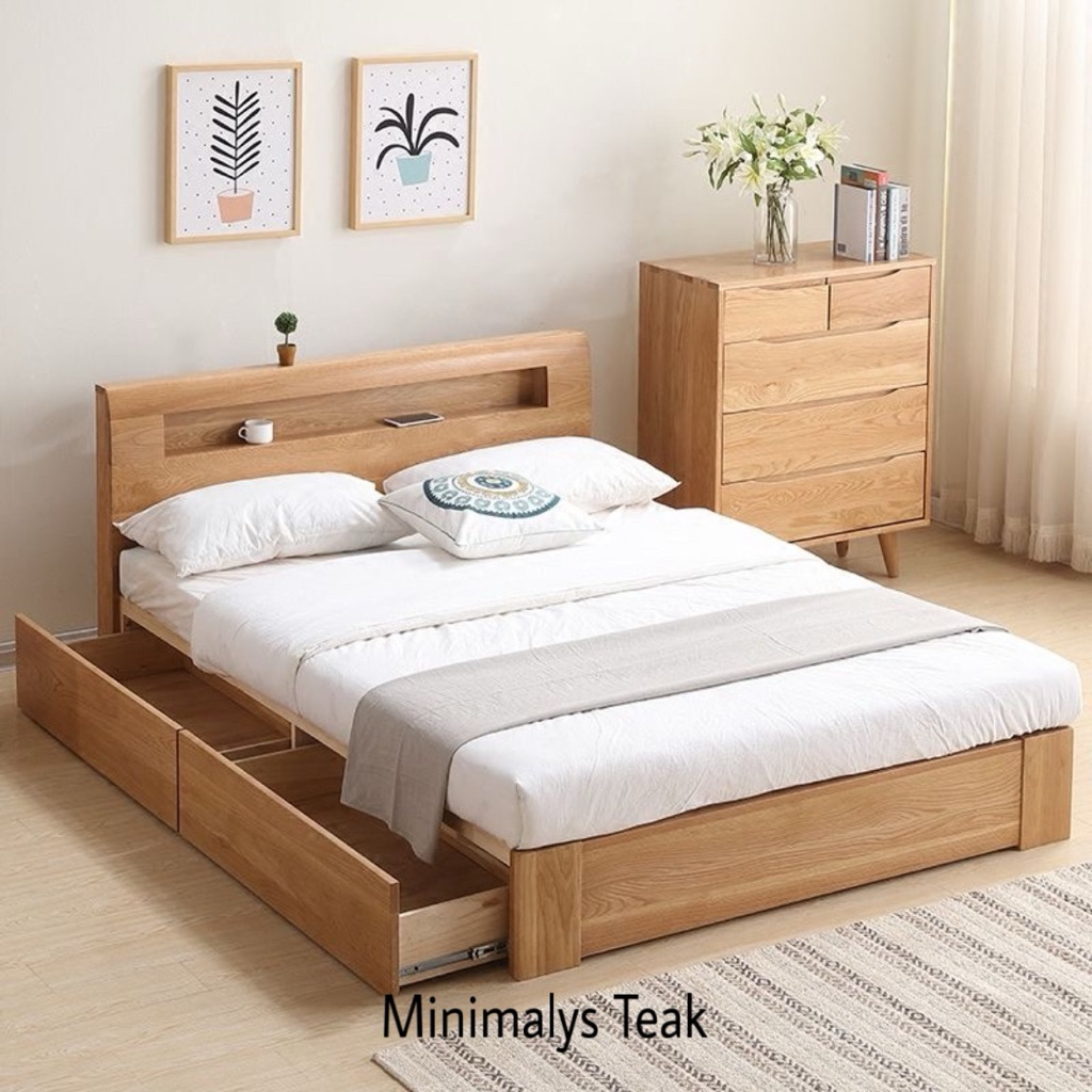 Dipan kasur 160x200 | Dipan tempat tidur | Dipan kayu | Dipan laci kasur | Dipan minimalis modern | 