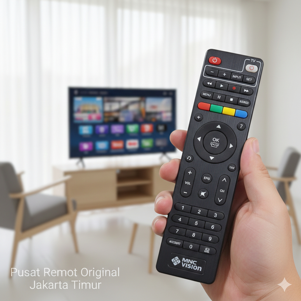 REMOTE REMOT RECEIVER PARABOLA STB MNC VISION ORIGINAL ASLI TIPIS