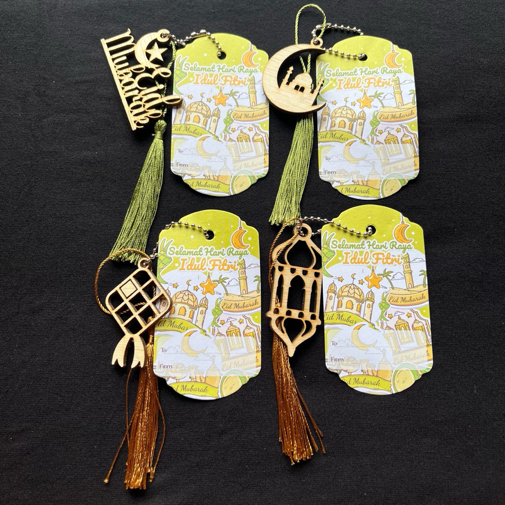 hangtag idul fitri hangtag lebaran label idul fitri Ornamen lebaran