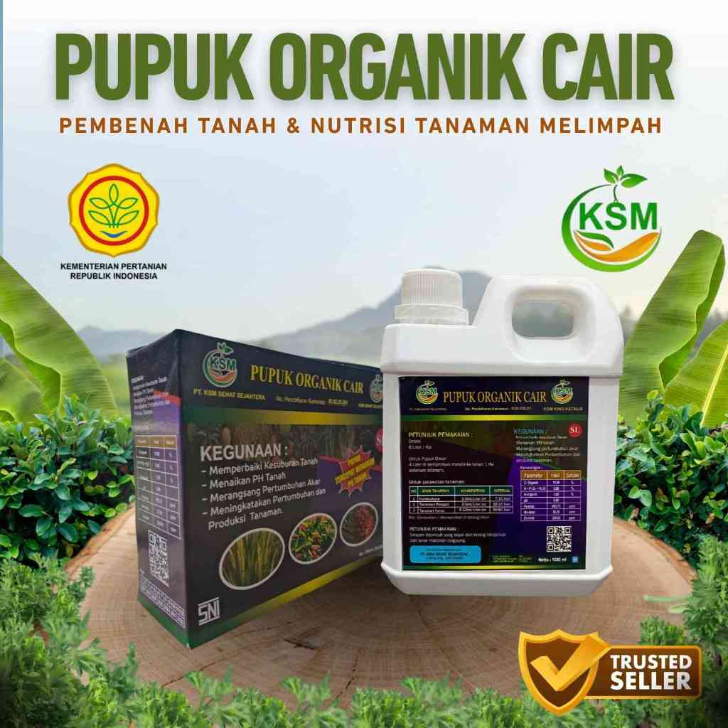 [PUPUK + ANTI HAMA] Pupuk Organik Cair KSM - Pengendali Hama & Jamur Tanaman  SOLUSI TANAMAN BEBAS U