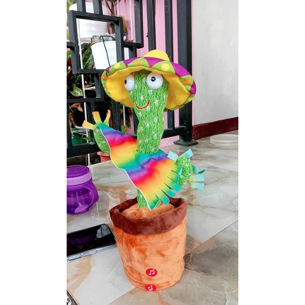 Preloved Mainan Kaktus Menari  Mainan Kaktus Bergoyang Dancing Cactus Boneka Kaktus Goyang