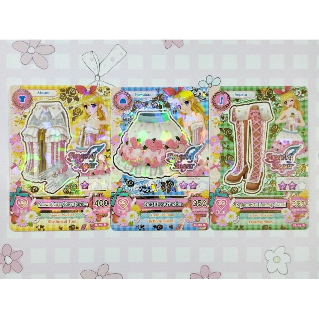 Kartu Aikatsu Rose Garden Set Rare BETA CARD