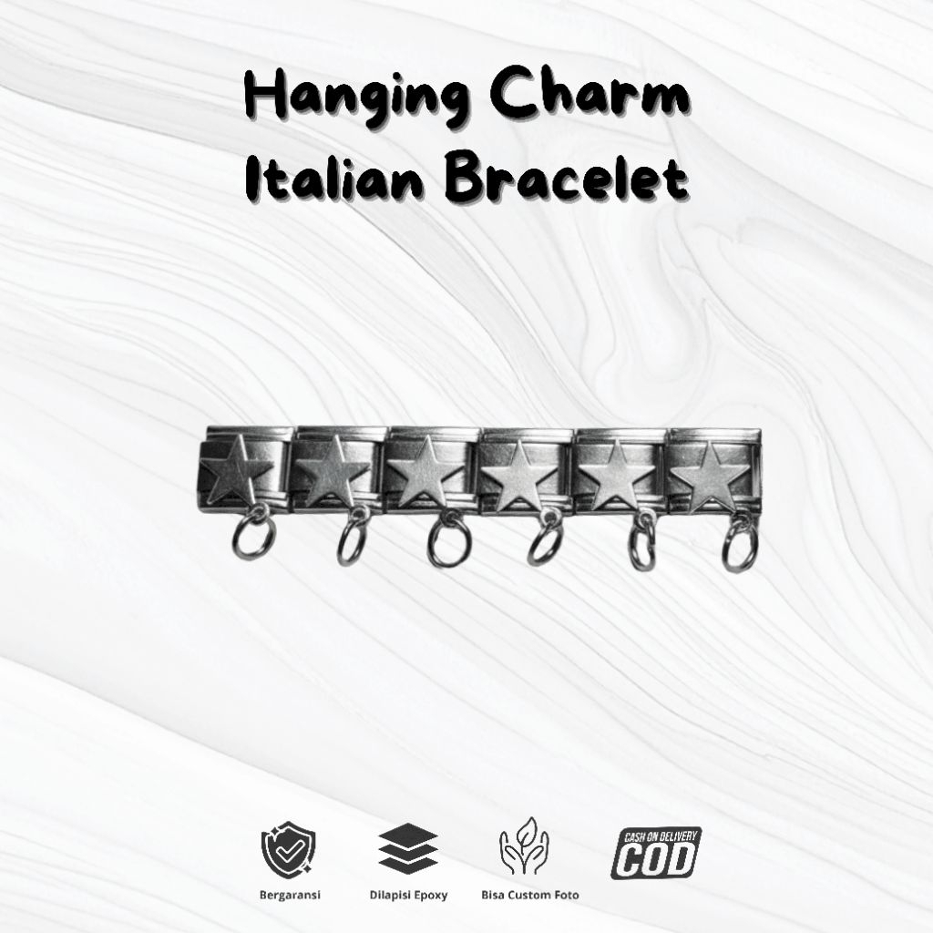 Hanging Charm Italian Bracelet Charm Gantung Italian Bracelet