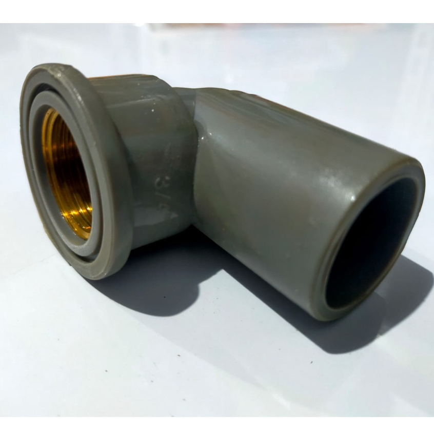 Knee Drat Dalam Kuningan 3/4 Inch KDD Soket L Sok Sambungan Pipa