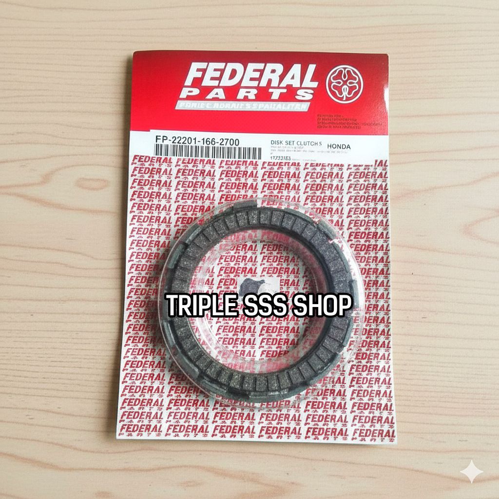 KAMPAS KOPLING (ISI 5 PLAT) FEDERAL PARTS HONDA GL 100 GL100 / GL PRO SERIES CDI / GL MAX SERIES