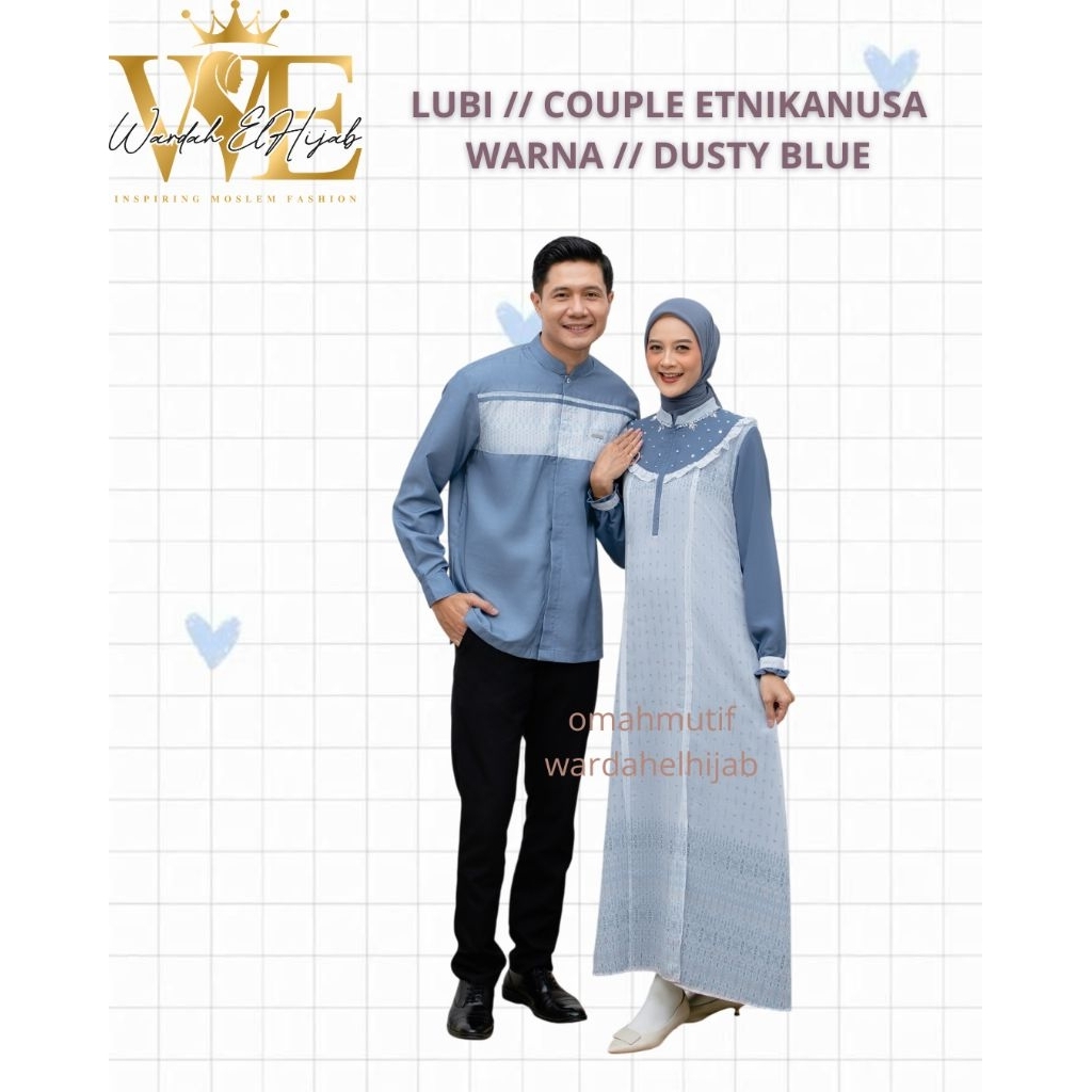 LUBI // COUPLE ETNIKANUSA // WARNA DUSTY BLUE