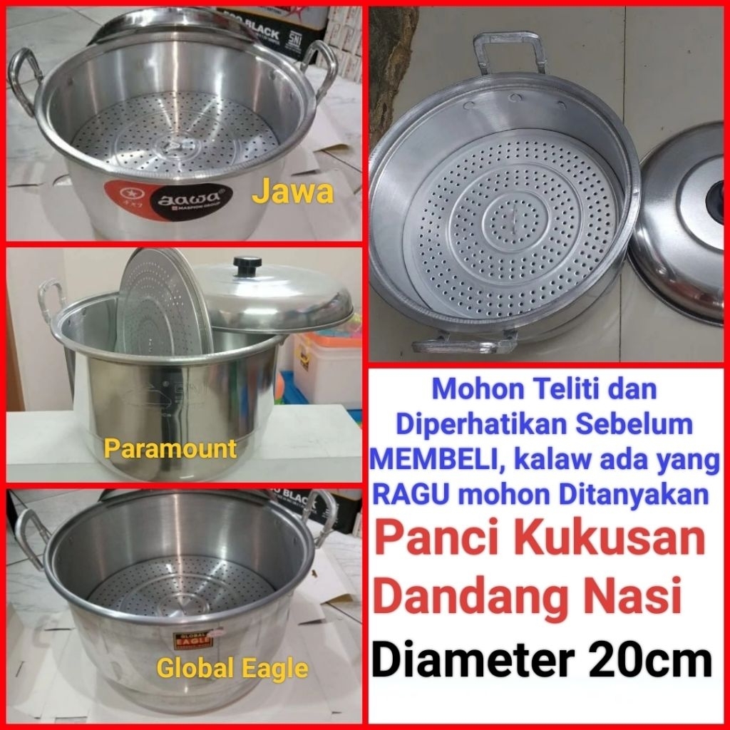 langseng nasi dandang nasi panci langseng panci kukusan diameter 20cm