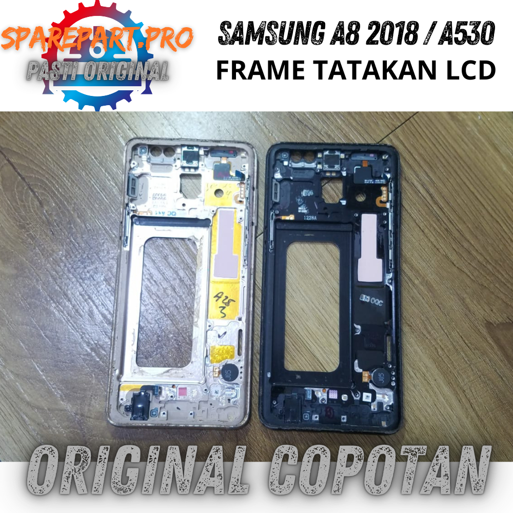 FRAME TATAKAN LCD SAMSUNG A8 2018 ORI COPOTAN