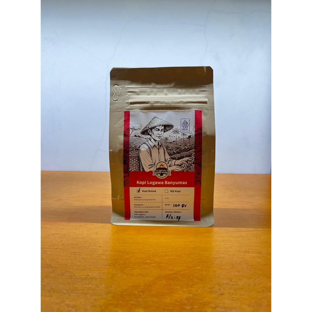 Logawa Kopi Robusta Banyumas 100 Gr - Bubuk Kopi Robusta Banyumas