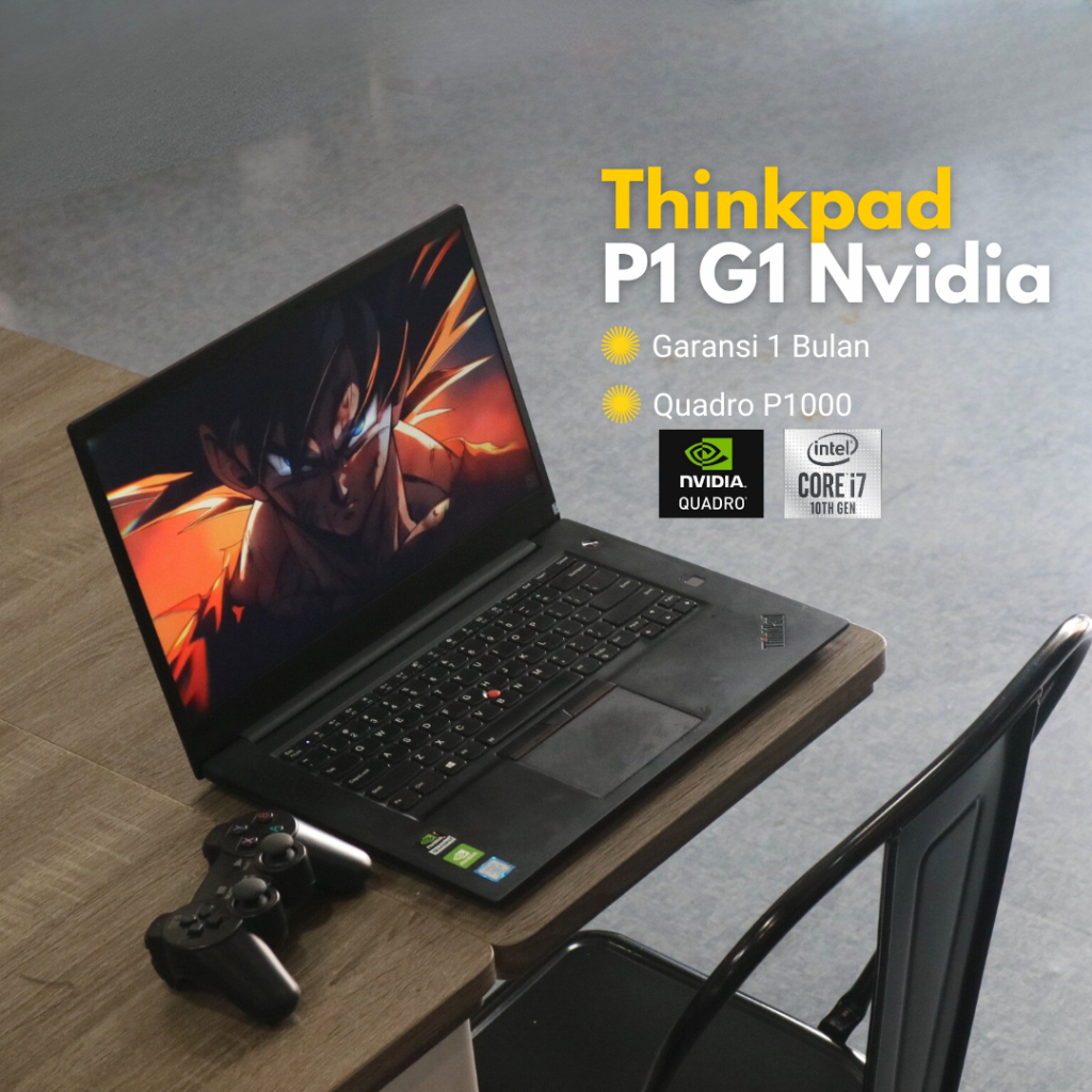 Laptop Second ThinkPad P1 G1 Corei7 Gen8 RAM 16GB NVIDIA Quadro P1000 Workstation