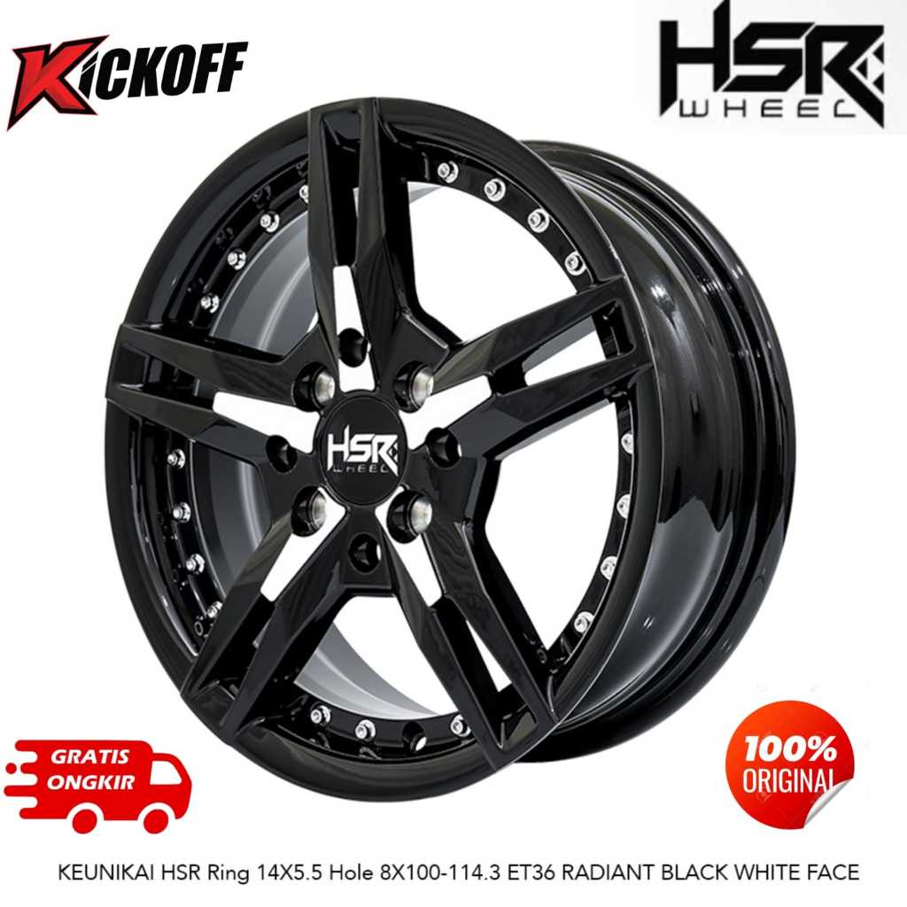 VELG MOBIL RING 14 HSR KEUNIKAI LEBAR 5.5 PCD 8X100-114,3 BRIO AIR-EV