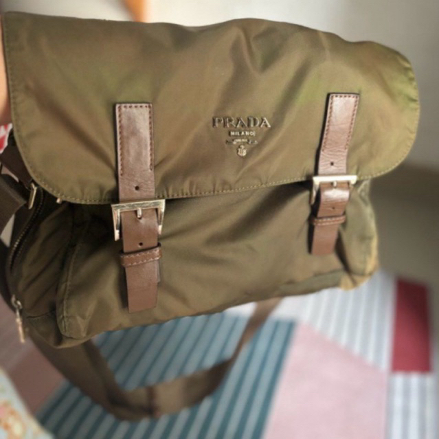 preloved prada messenger bag vintage nylon TYRAx