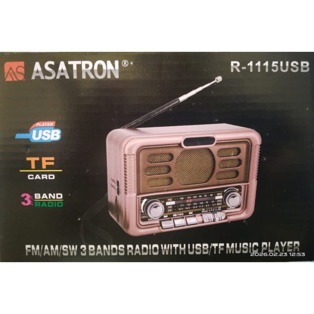 Radio 3 band Radio ASATRON R-1114 Radio bluetooth