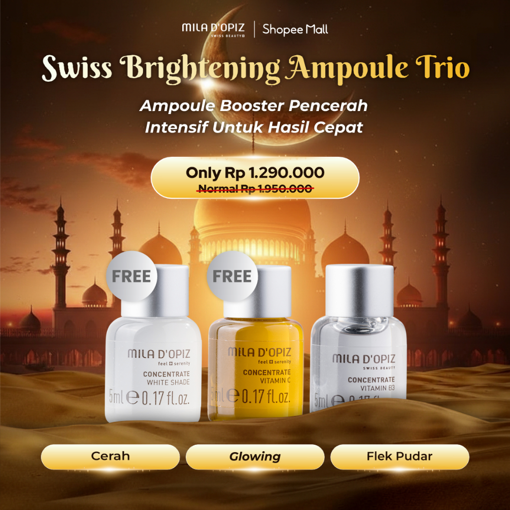 MILA D'OPIZ Swiss Brightening Ampoule Trio
