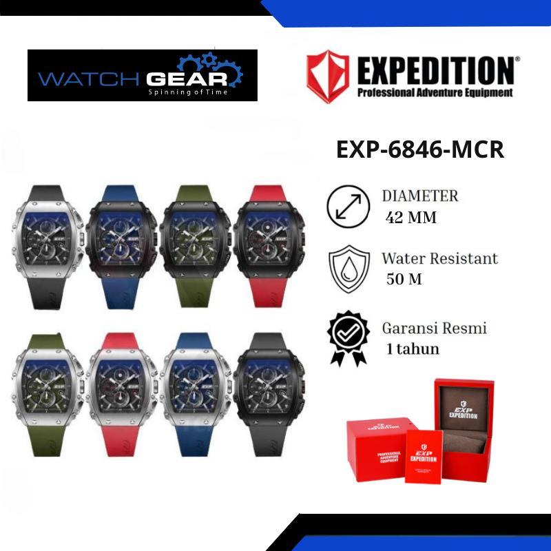 JAM TANGAN PRIA EXPEDITION EXP 6846 / E 6846 / E6846 RUBBER ORIGINAL