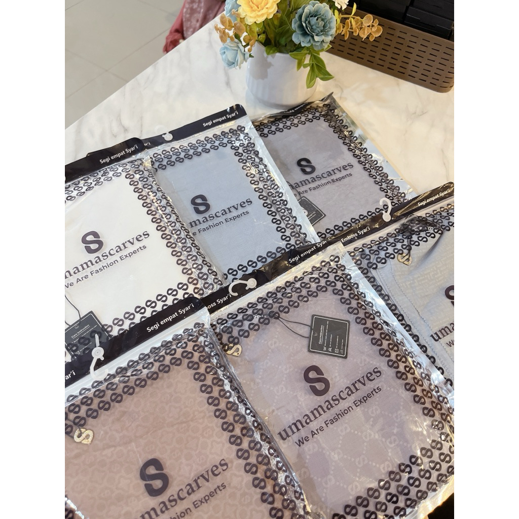 HIJAB SYAR’I EMBOS DAN POLOS CUTE LOVE PREMIUM BY UMAMA SCARF