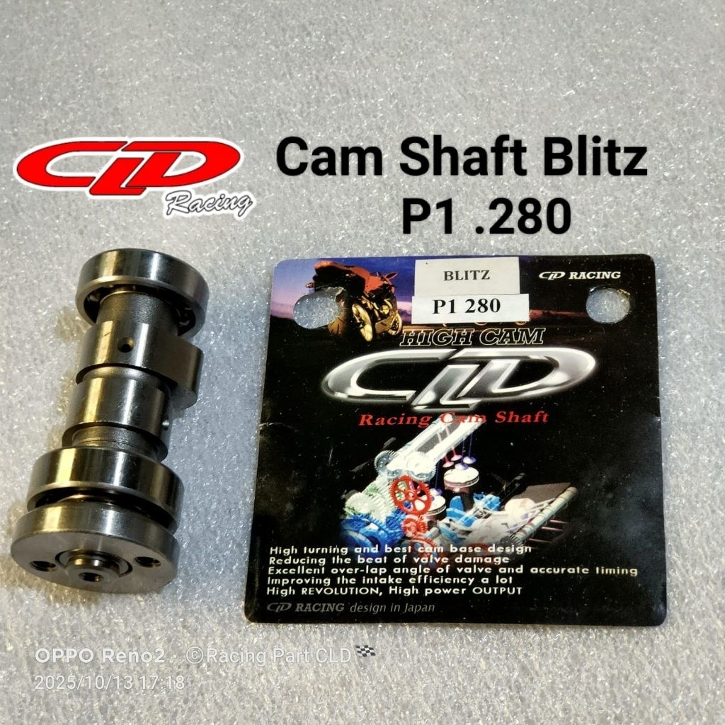 NOKEN AS CAMSHAFT CLD RACING ORIGINAL TYPE KOMPETISI FOR KAWASAKI BLITZ BLITZ R BLITZ JOY BLITZ VR A