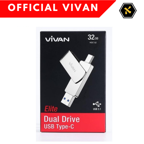 Flashdisk Flash Drive Vivan VOC132 32GB OTG for Iphone/Android/PC Type-C Dan USB3.0 Dual Interface
