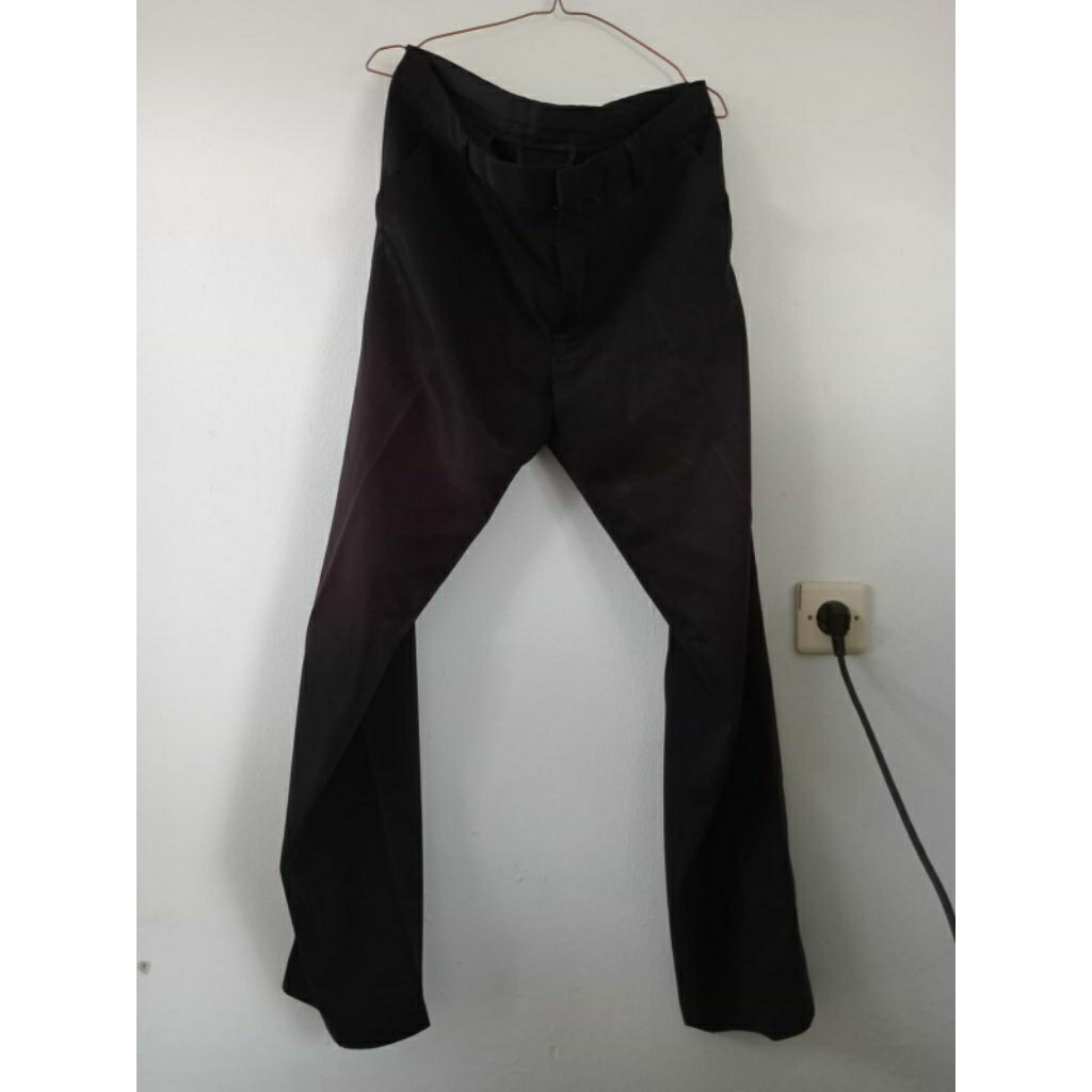 Celana Bahan Hitam BAROSSO size 38 (Id07)
