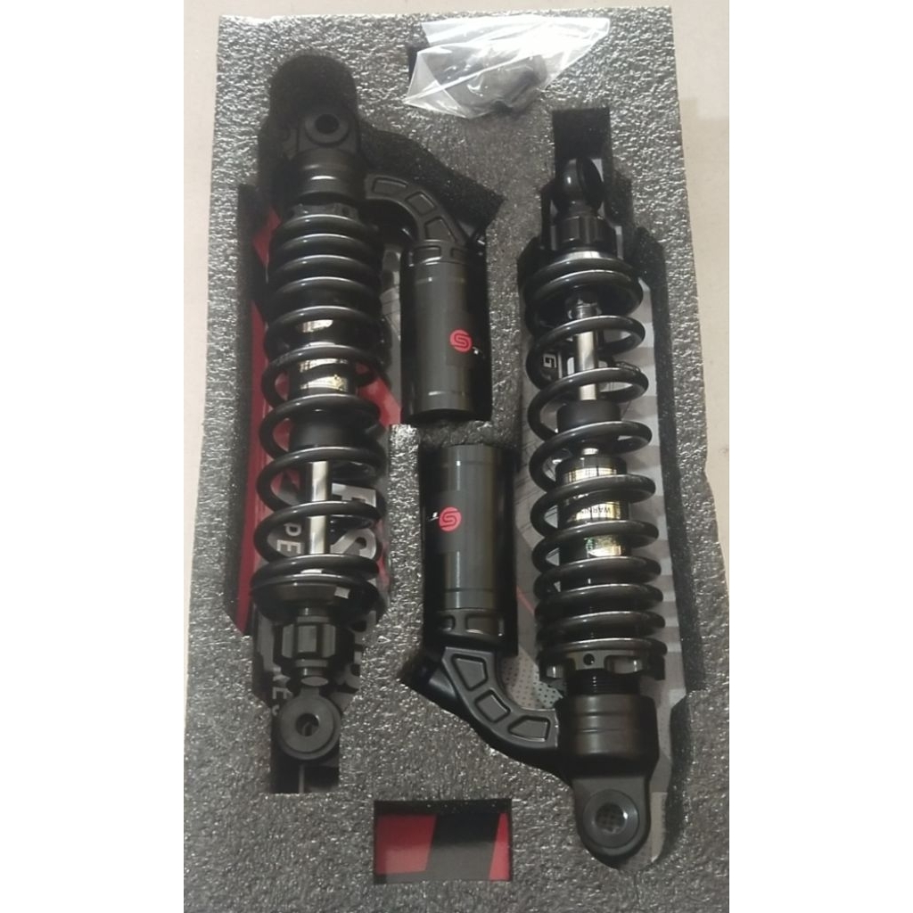 SHOCK BELAKANG SCARLET 320MM RX-KING DOUBLE SHOCK