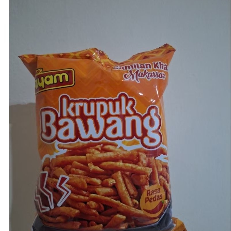 kerupuk bawang krupuk bawang oleh oleh Makassar cap Ayam