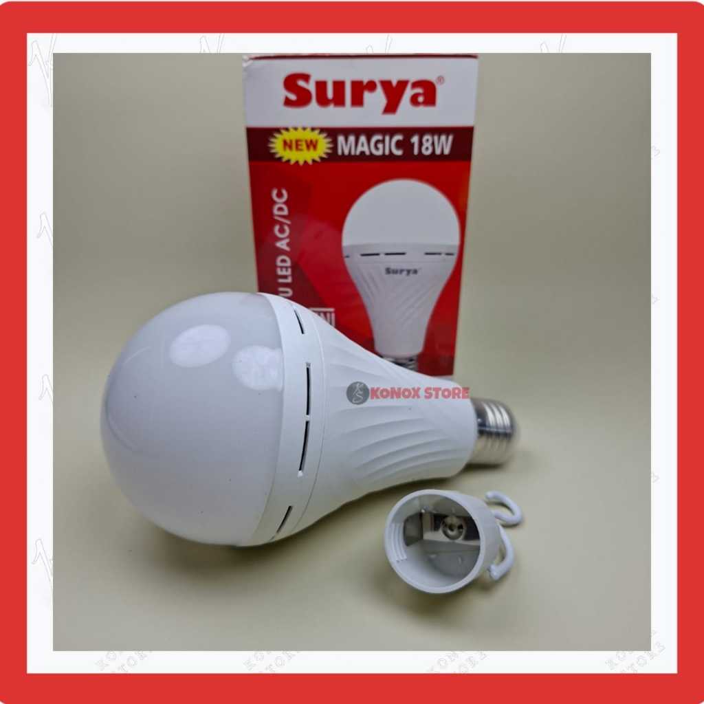 Lampu Emergency Surya Magic 18W / Bohlam Charge Isi Ulang