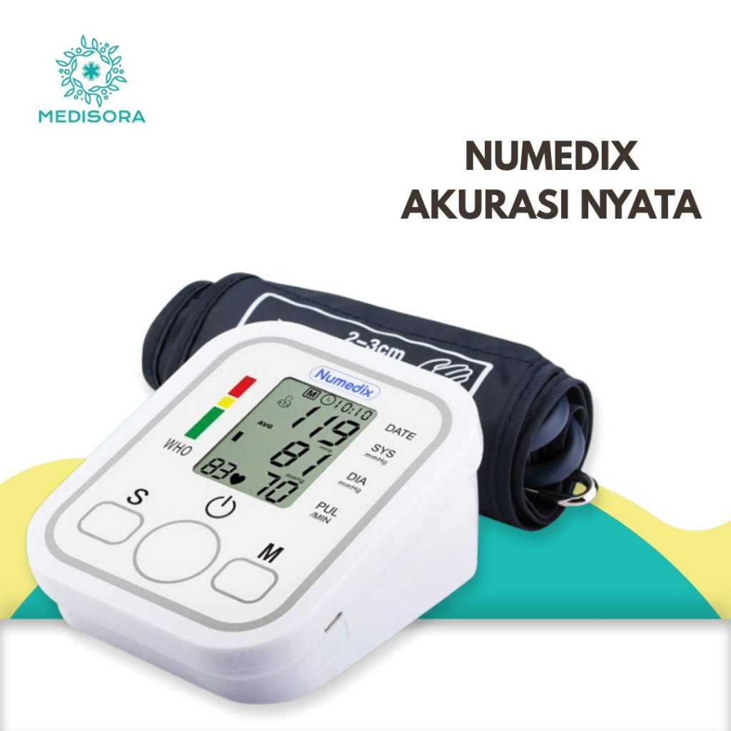 MONITOR TEKANAN DARAH DIGITAL OTOMATIS – Tensi Numedix / Alat Pengukur Tensi / Cek Tensi Darah / Ala