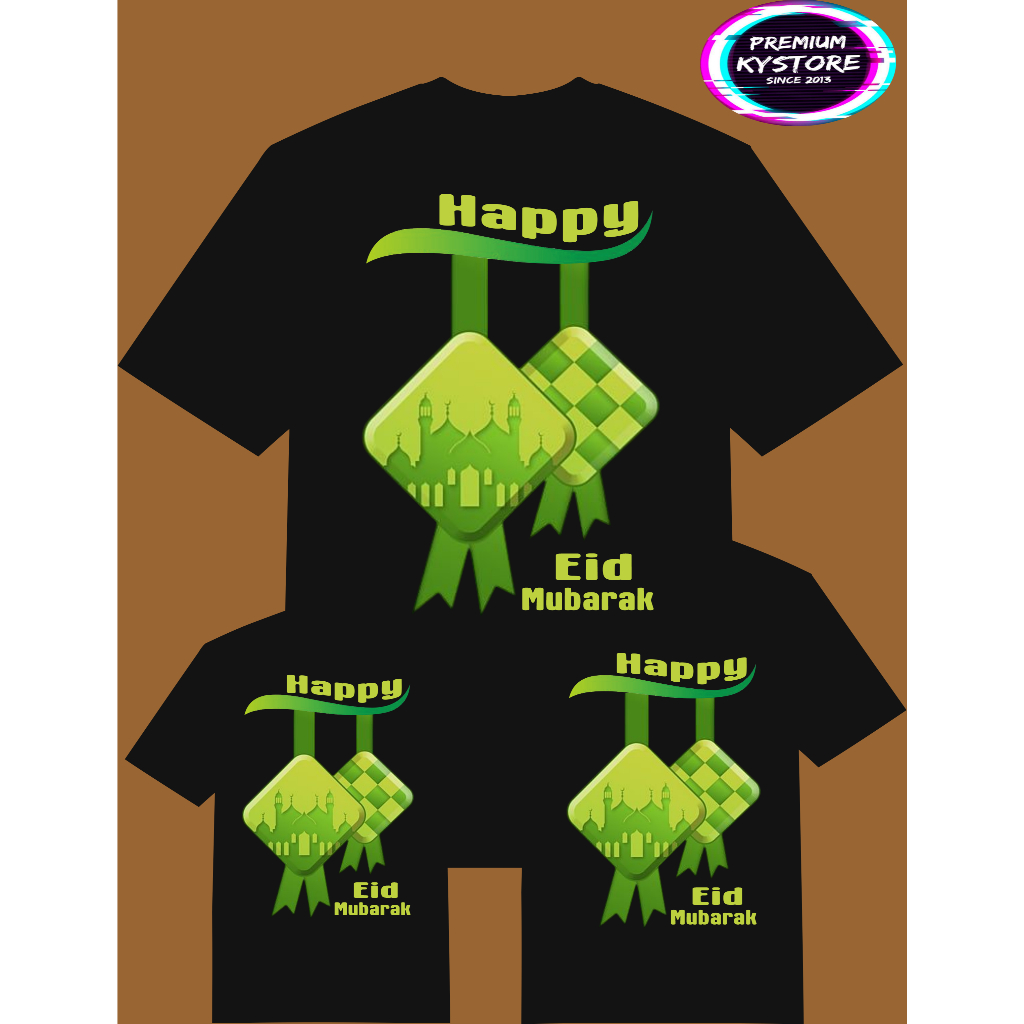 Baju Kaos lebaran bisa di pakai untuk couple keluarga