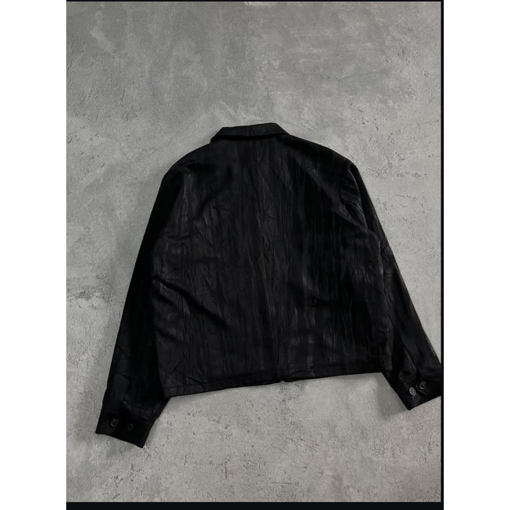 BESLOW STANDART blouson cringkle double zip jacket