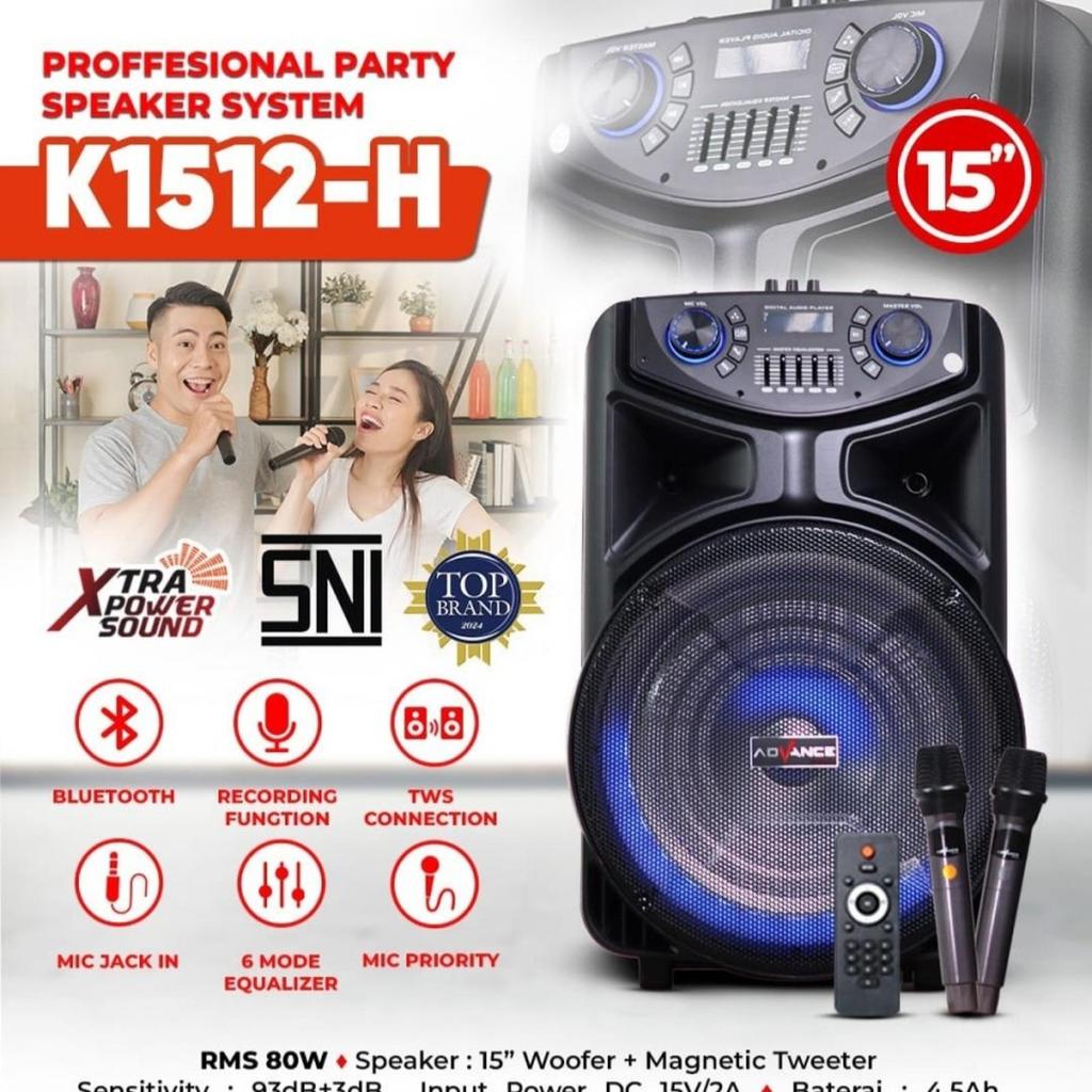 Speaker Portable Meeting Advance K1512H New 15inch/Speaker Advance K1512H new