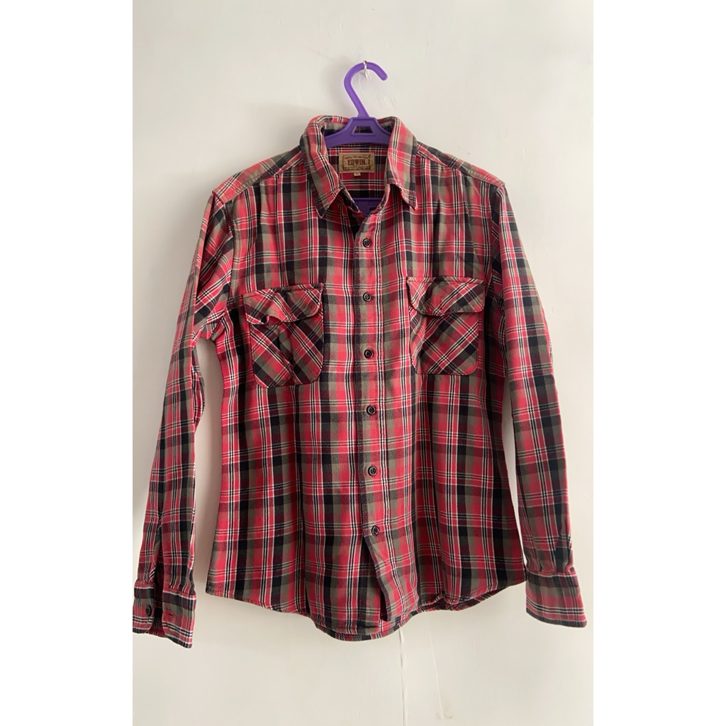 preloved kemeja flannel edwin