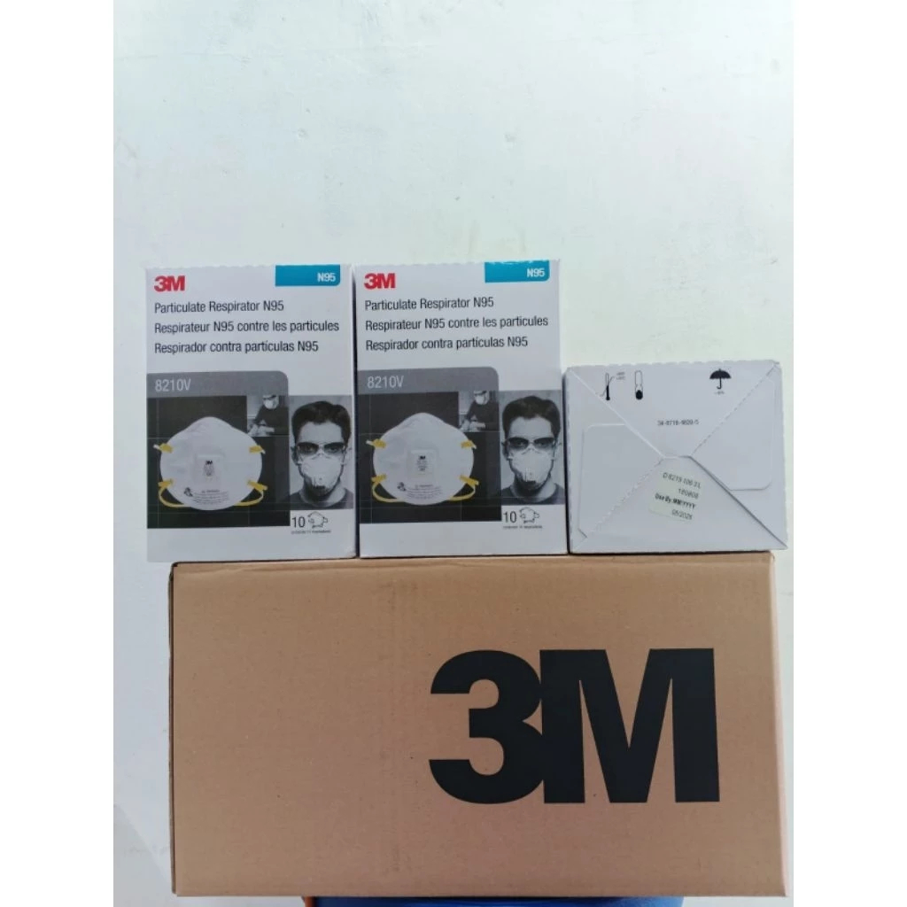 3M Masker N95 8210 Particulate Respirator - 1 Box isi 20 Masker Masker 3M 8210 N95 isi 20 batam