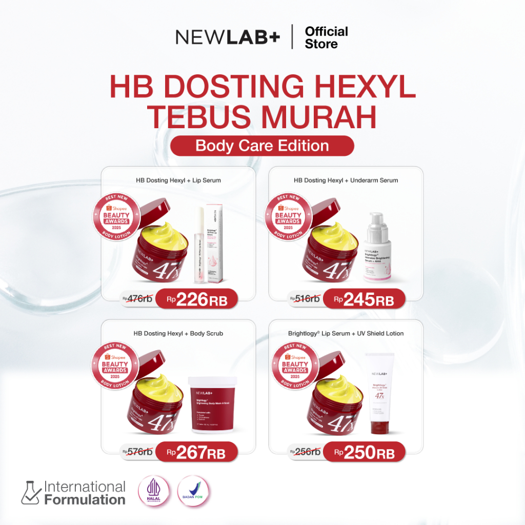 [TEBUS MURAH HB DOSTING] NEWLAB Brightlogy Intensive Power Brightening Lotion 1% Hexyl | HB Dosting 