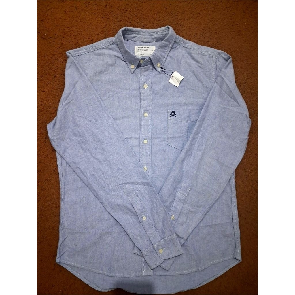 kemeja biru brand azul by moussy