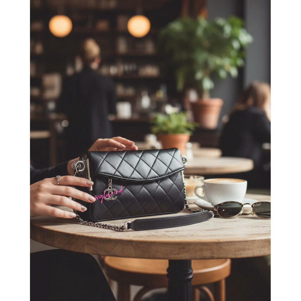 Flap Genuine leather bag