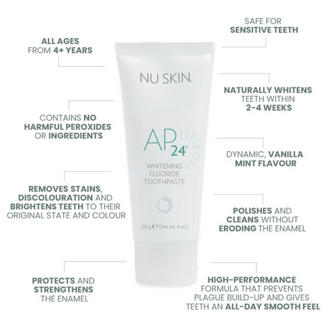 Nu Skin Pasta gigi Whitening Ap 24jam Wangi Segar Seharian