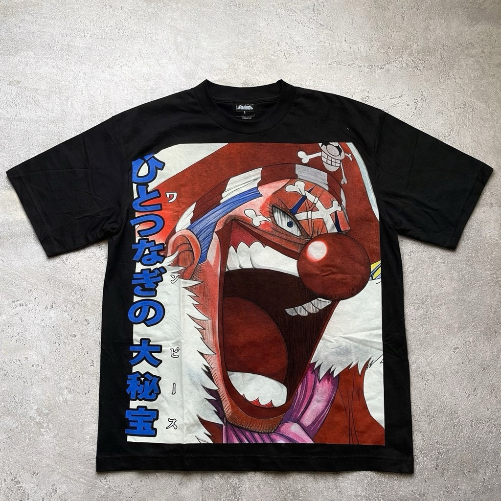 T-Shirt / Tees Bootleg SKAARS Buggy The Star Clown Anime One Piece Black Colour | Buggy The Clown On