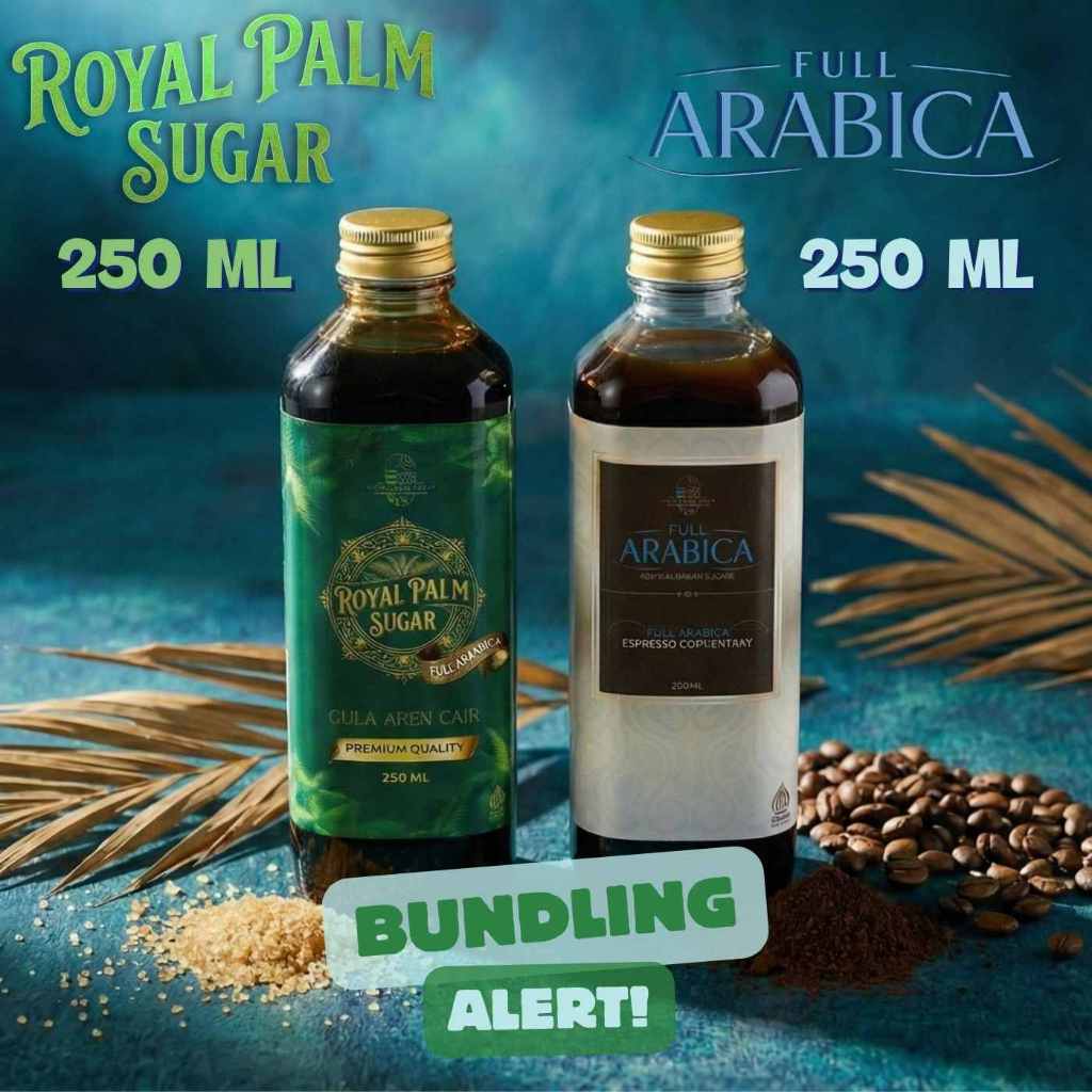 BUNDLING FULL ARABICA ESPRESSO CONCENTRATED & ROYAL PLAM SUGAR 250 ML | Espresso Cair 250 ml Arabika