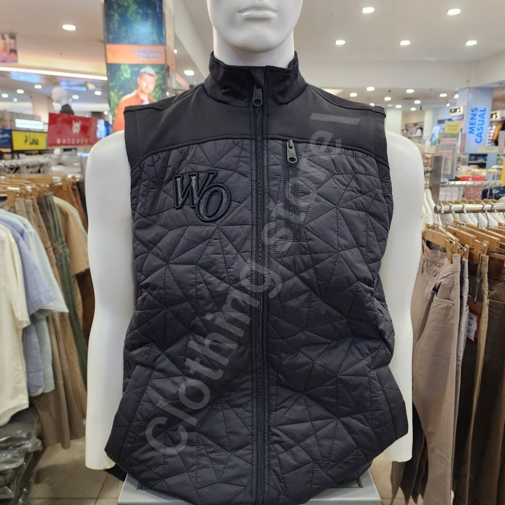 WATCHOUT JEANS ORIGINAL rompi parasut pria warna hitam JJ600011801