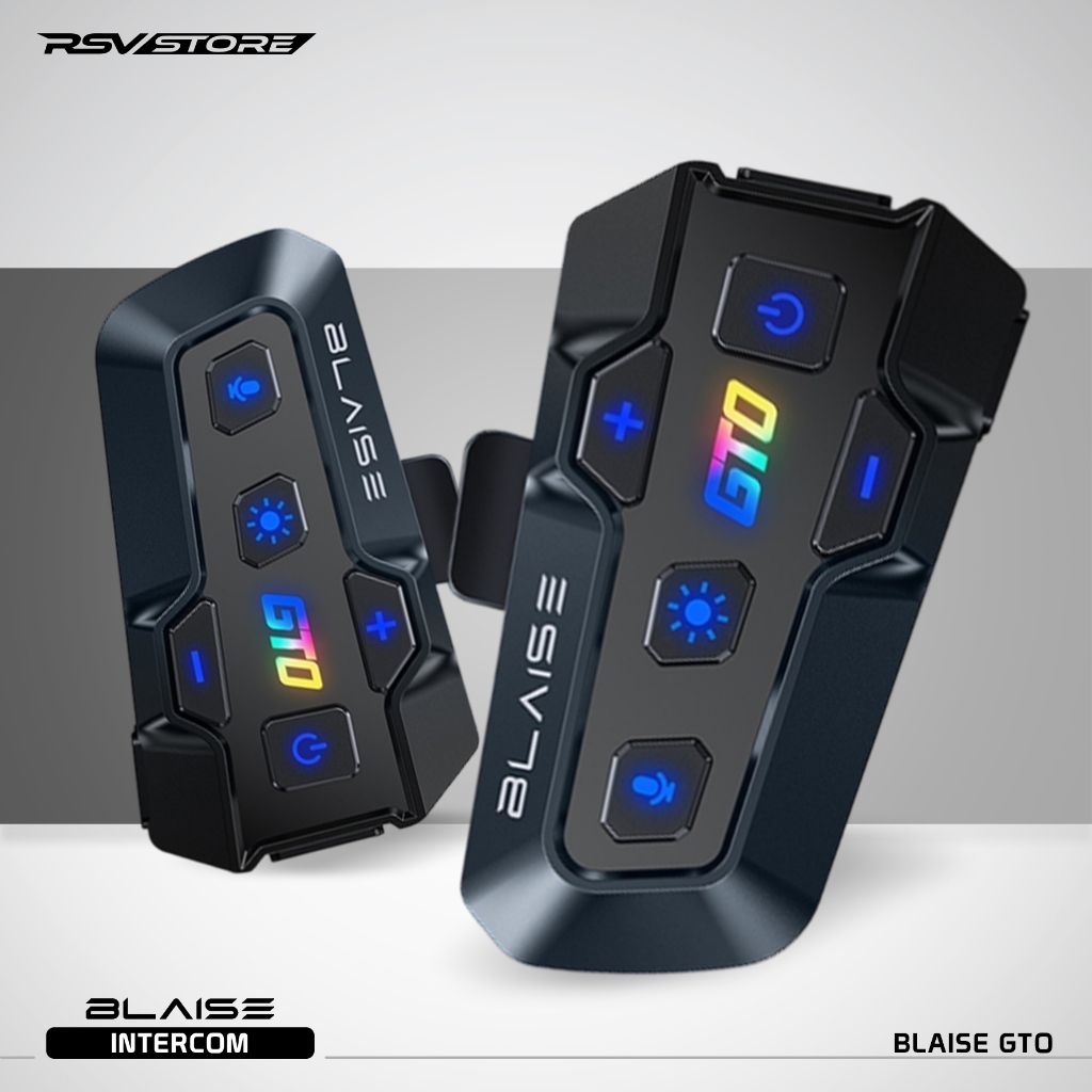 BLAISE GT0 Headset Helm Bluetooth – Hard Mic & Soft Mic Intercom Helm Motor Universal