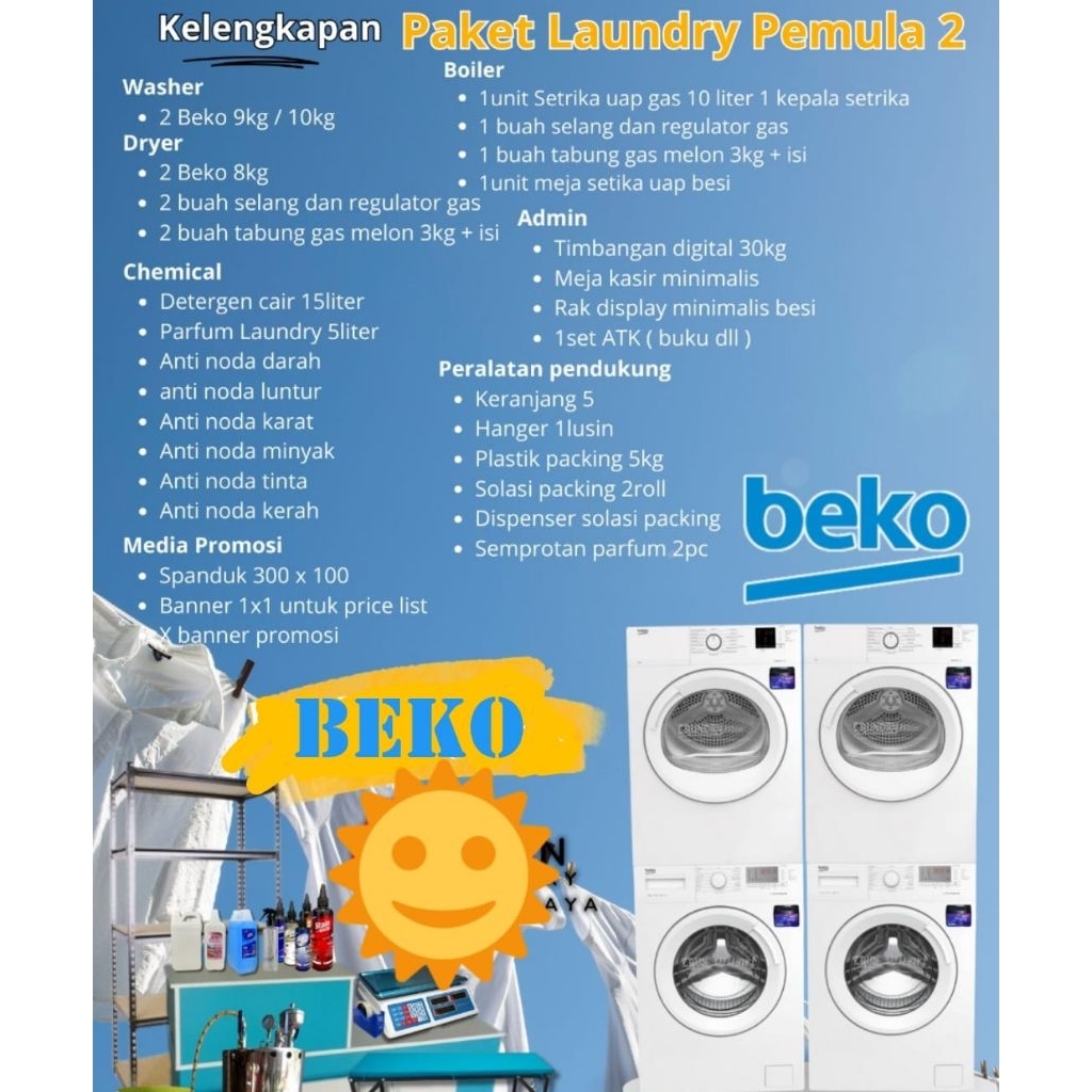 Paket Mesin Usaha Laundry Pemula BK