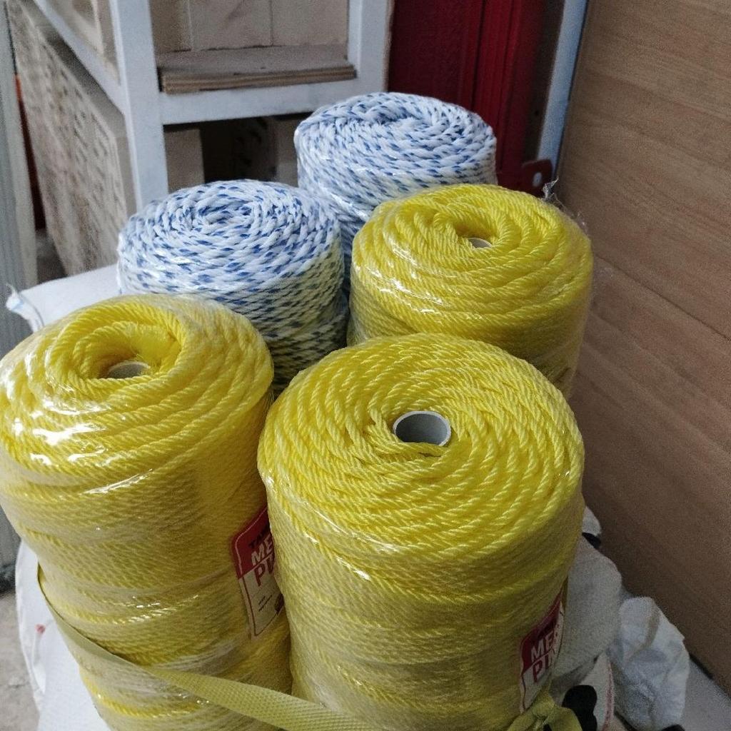 Tali Tambang Plastik 3mm per 1 Roll/ Tambang Ikat Nilon Warna Warni Perroll/ Tambang Nylon Timba/ Je