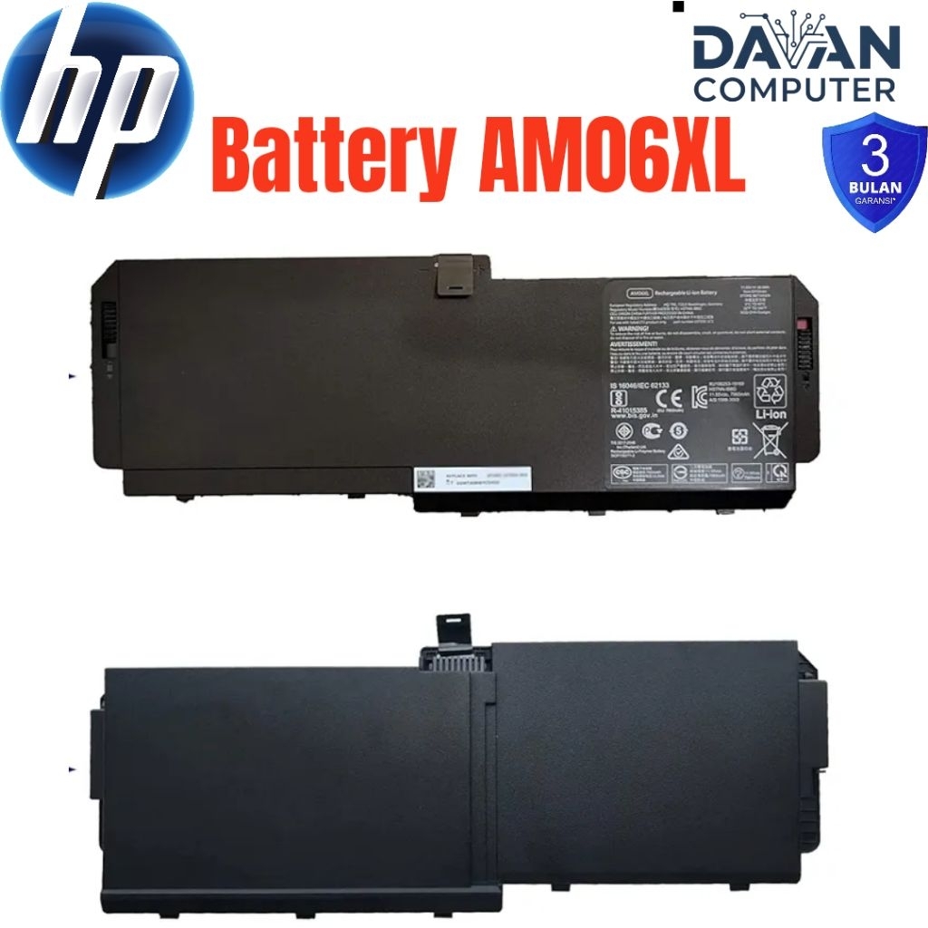 AM06XL Baterai laptop HP ZBook 17 G5 Series Notebook HP ZBook 17 G6 Series Notebook
