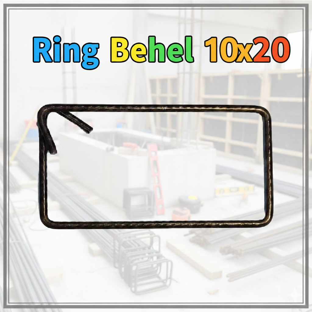 Besi Begel 10x20 Cincin Tiang Kolom / Ring Begel Konstruksi Per Pcs - Besi Beton Sni
