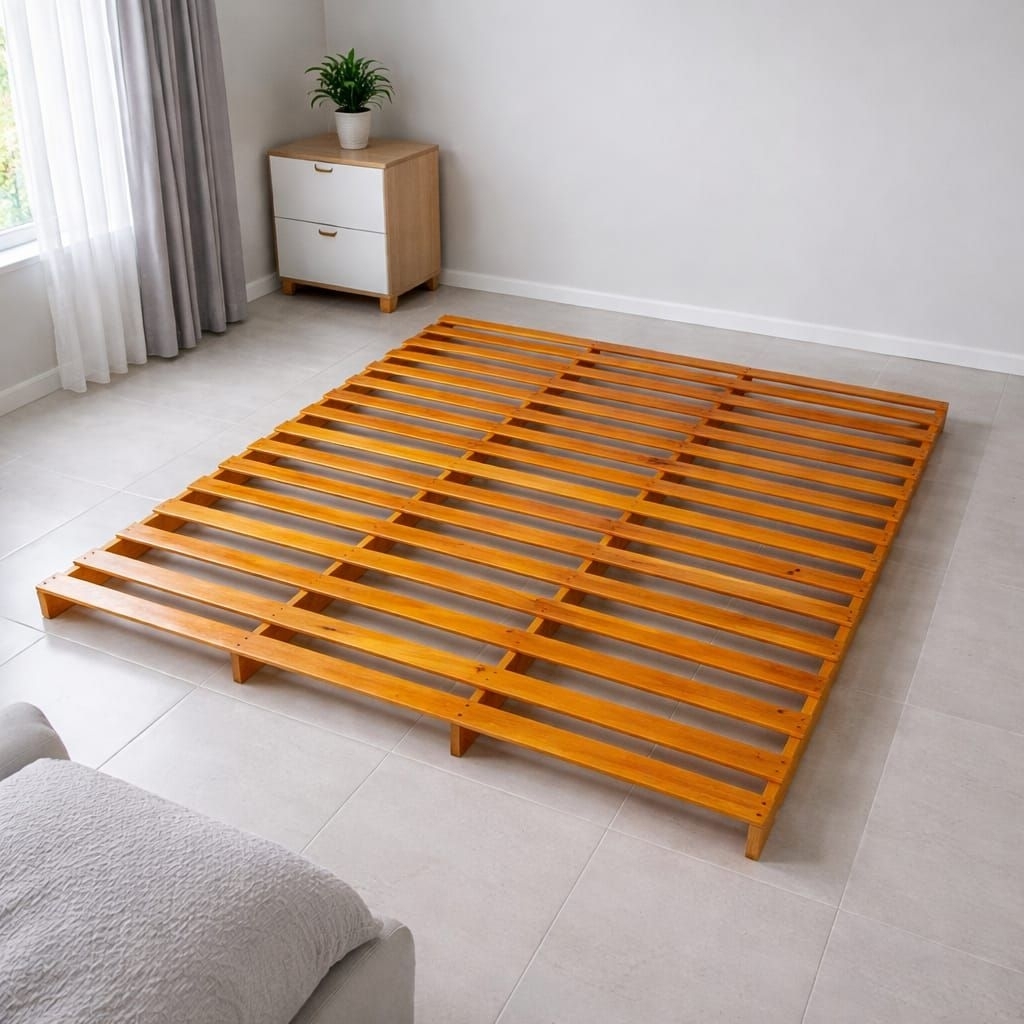 Dipan palet kayu alas kasur