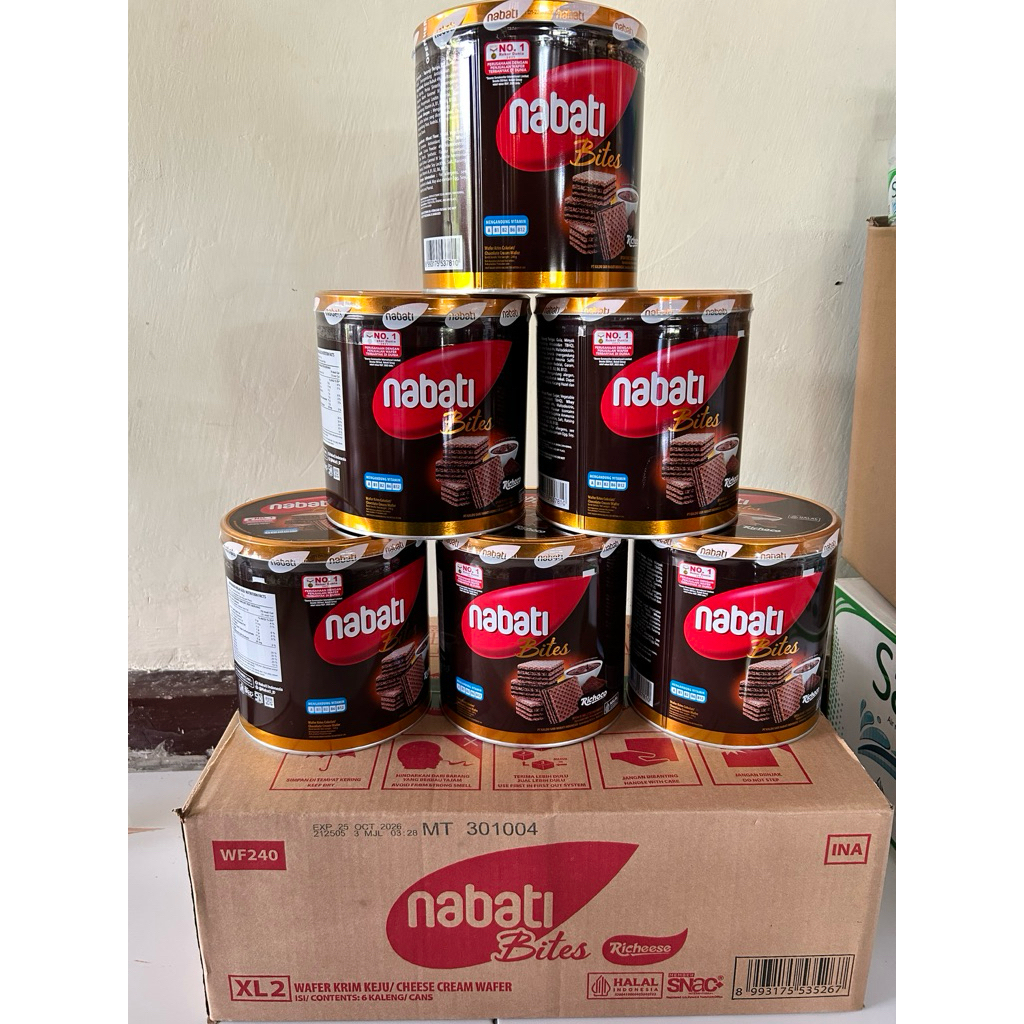 nabati kaleng 1 karton (240gr x 6)