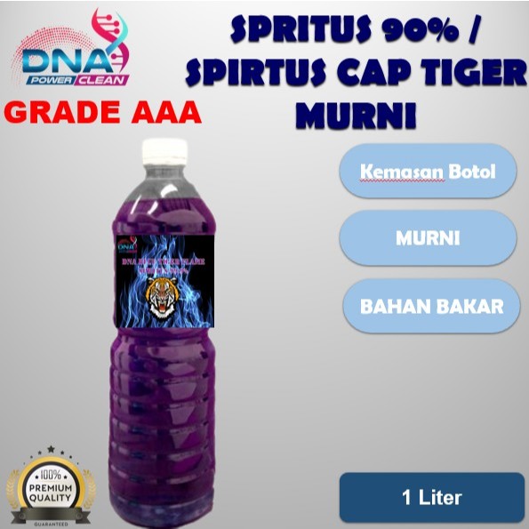 Spritus Cap Tiger 1 Liter / SPIRTUS 1 Liter Murni
