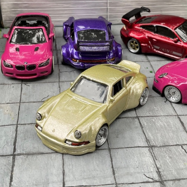 Hot Wheels Porsche 911 carrera Custom bodykit RWB 912 Classic Widebody fitment stance rolling ban pr