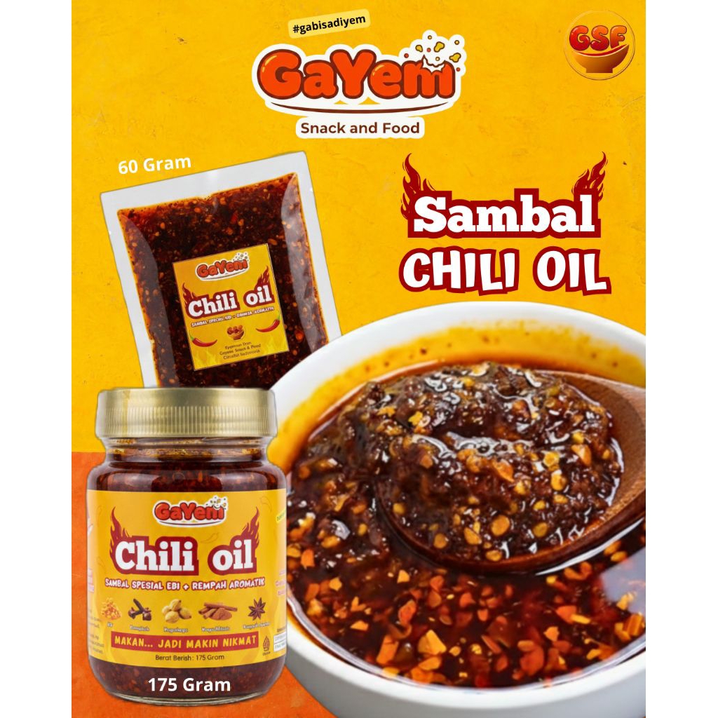Chili Oil Ebi + Aromatik Murah | Promo Chili oil | sambal Chili oil | chili oil gayem | chili oil bo