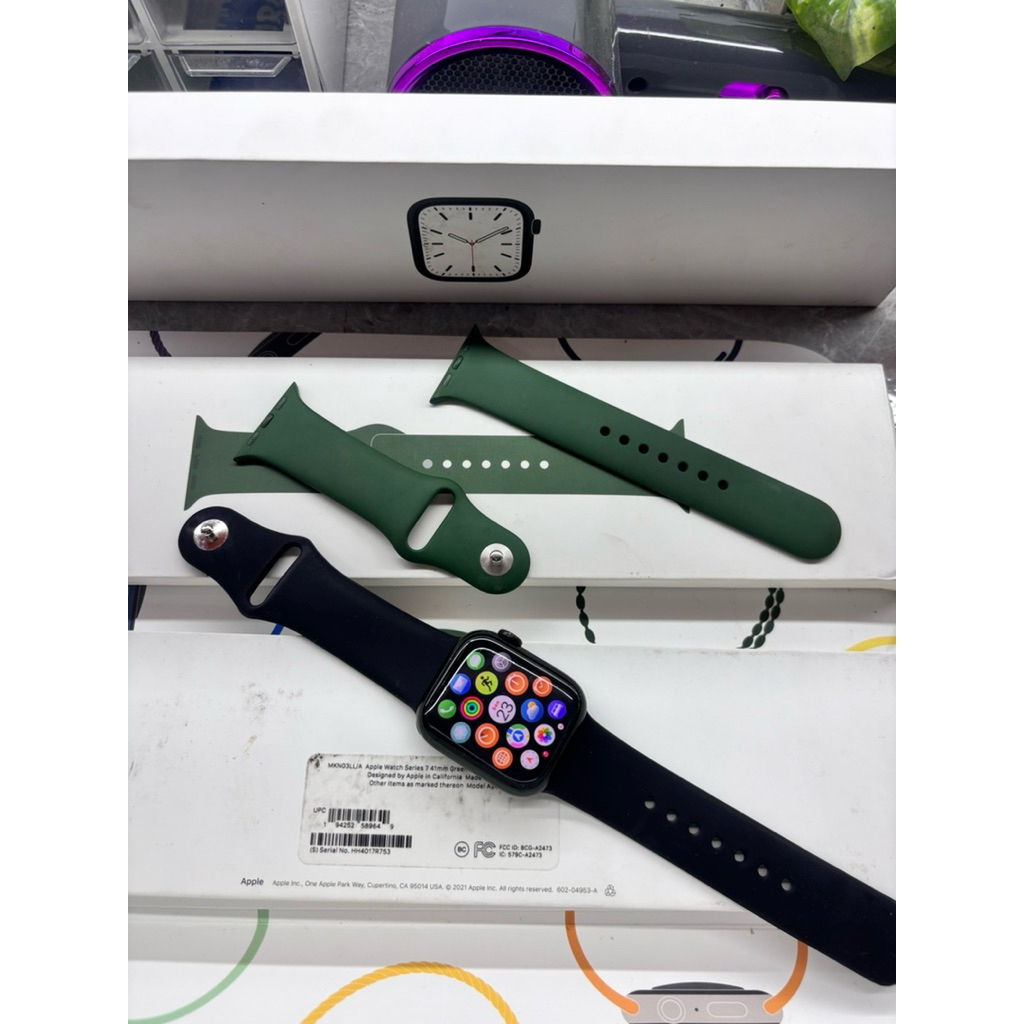 apple watch series 7 41 mm seken bekas pakai original